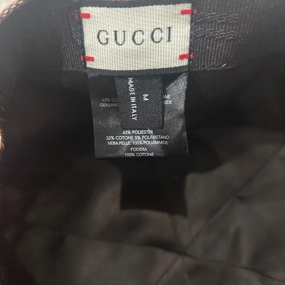 The North Face x Gucci - Brown Monogram Logo Baseball Cap - Size Medium - Picture 7 of 8